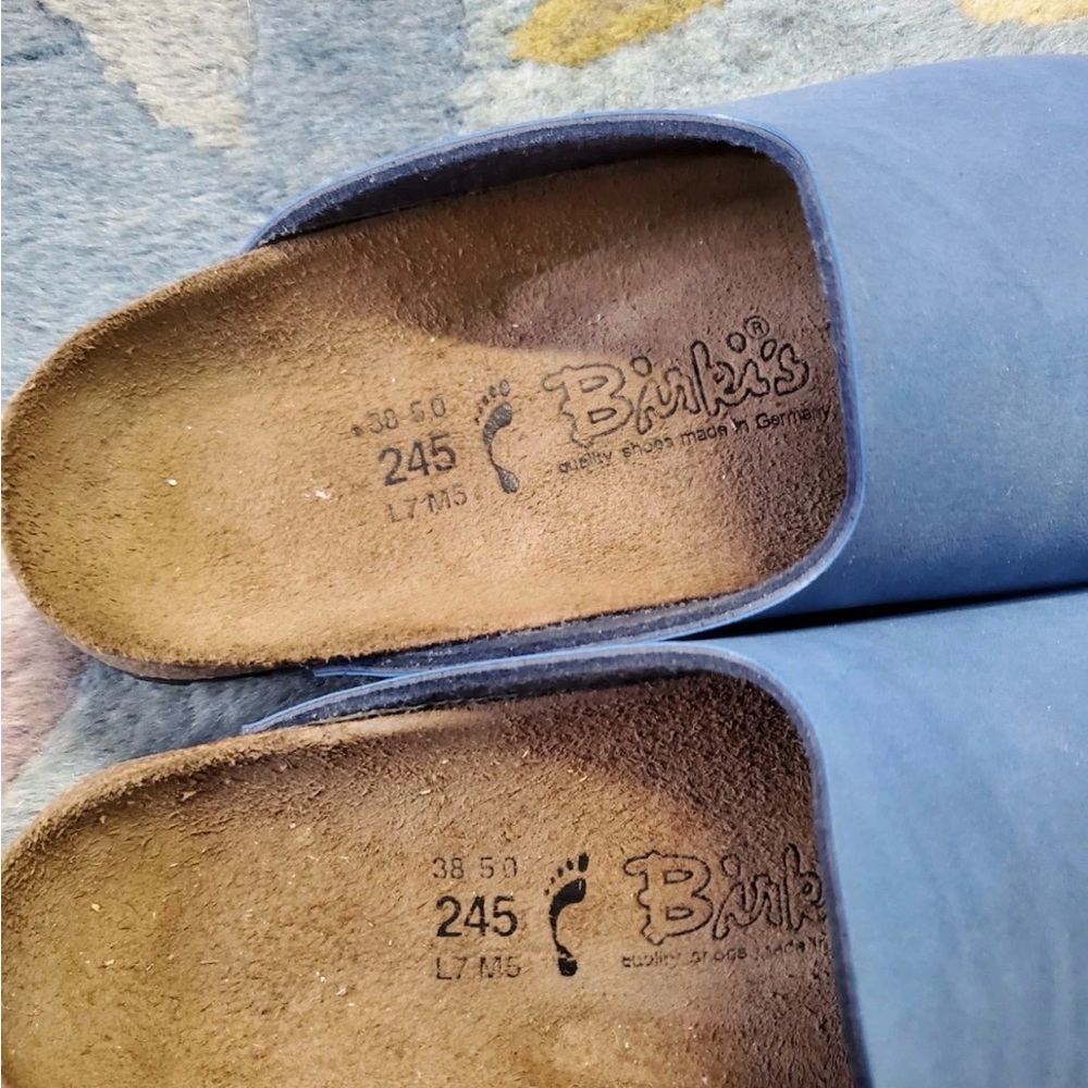 Birkenstock Blue Women's Birki Provence Size 7 NIB - Picture 6 of 10